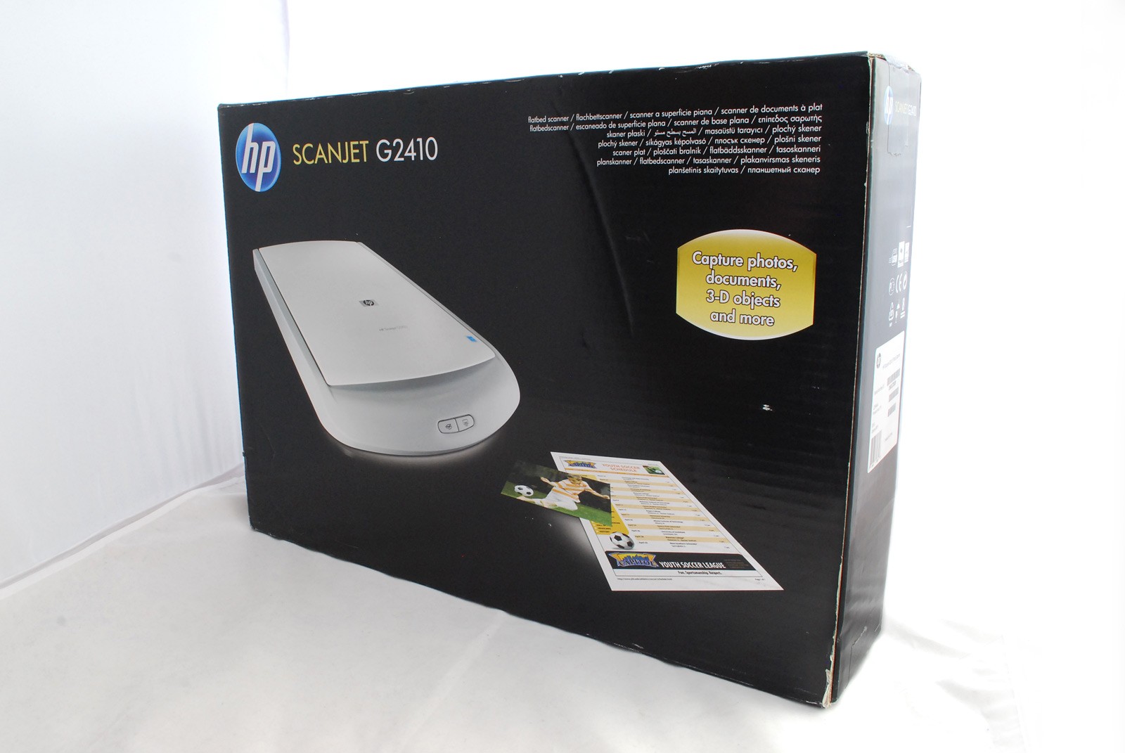 SCANNER À PLAT HP G2410 - GRIS ET BLANC, AC SPACE